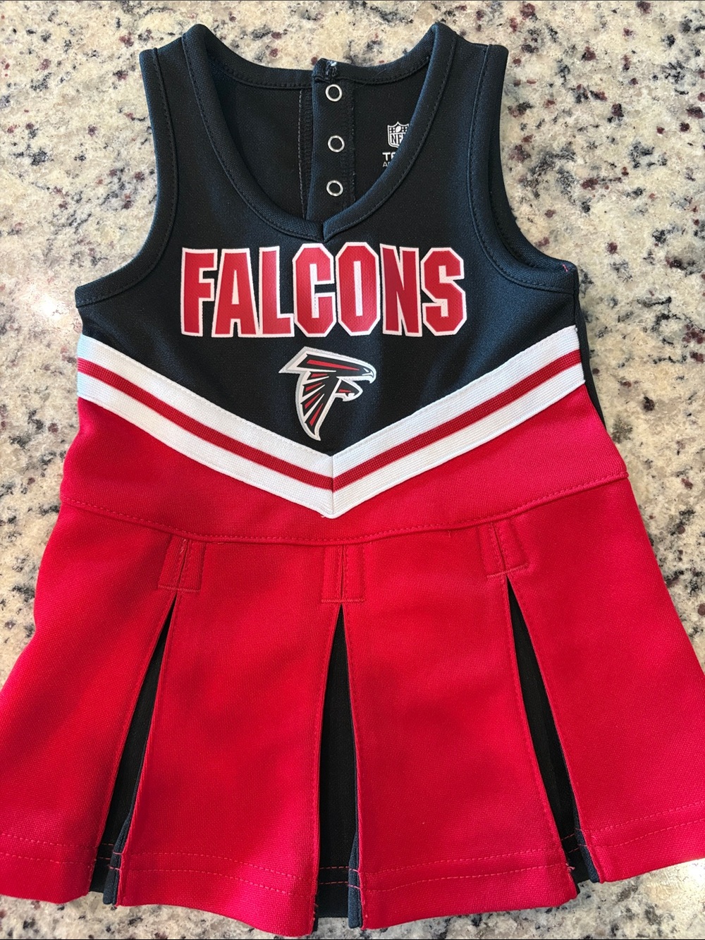 NFL Falcons Black & Red Cheer Dress